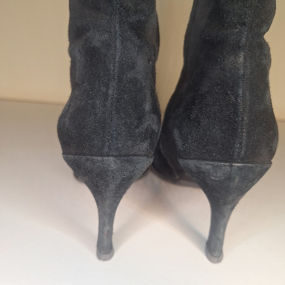 Free Lance Vintage Suede 3" inside zip Heel Ankle Boots Size EU 35.5 - Picture 6 of 11